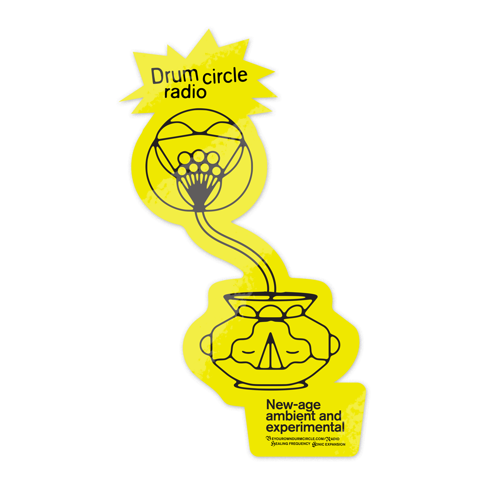 Drum Circle Radio sticker